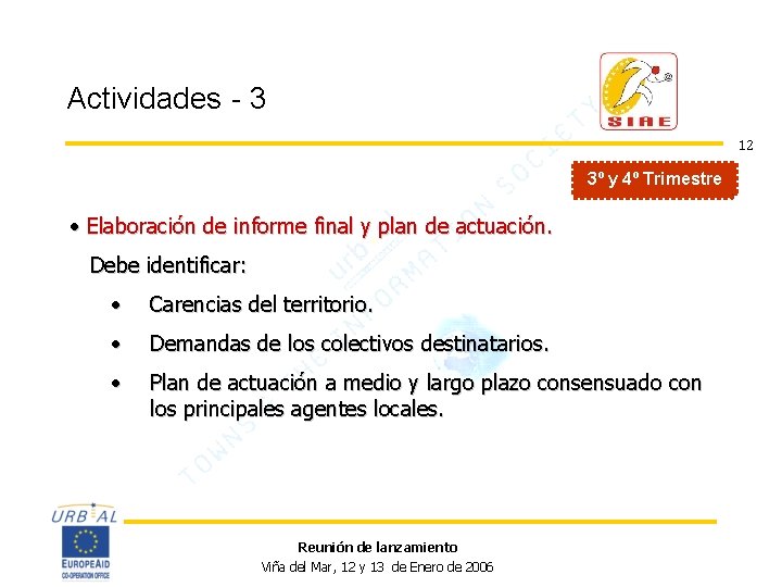 Actividades - 3 12 3º y 4º Trimestre • Elaboración de informe final y