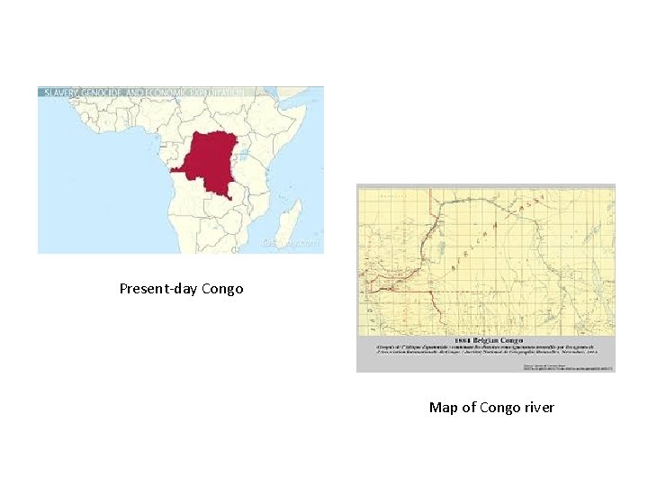 Present-day Congo Map of Congo river 
