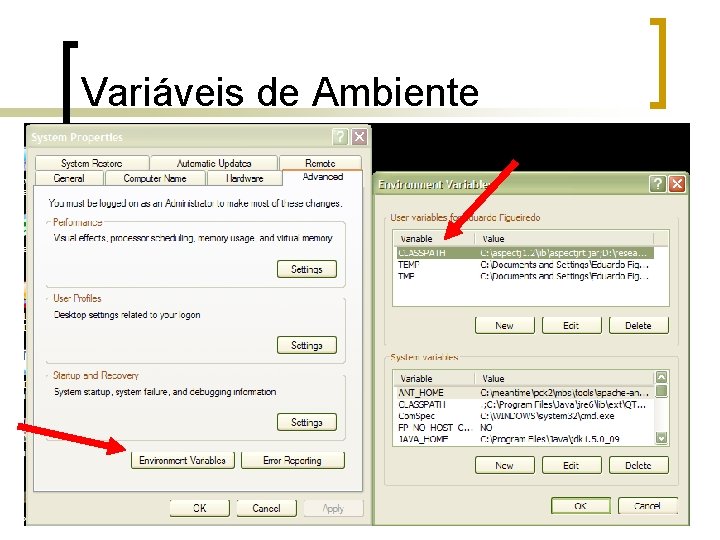 Variáveis de Ambiente 