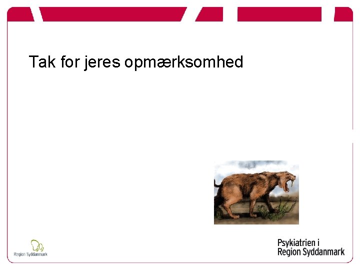 Tak for jeres opmærksomhed 