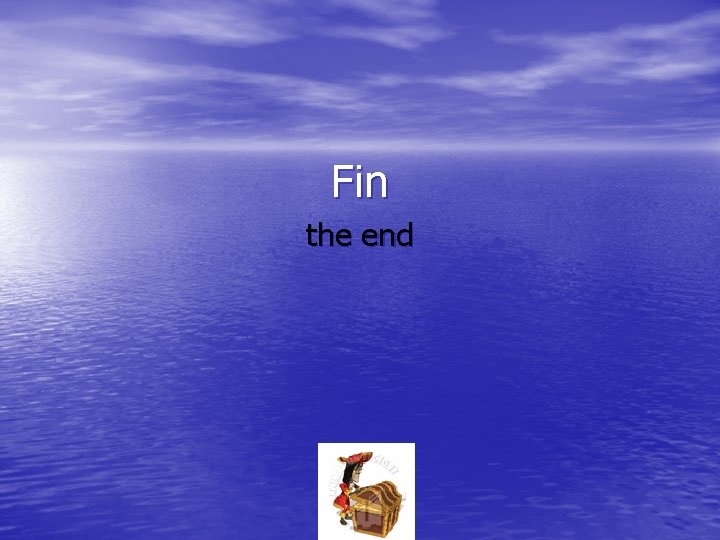 Fin the end 