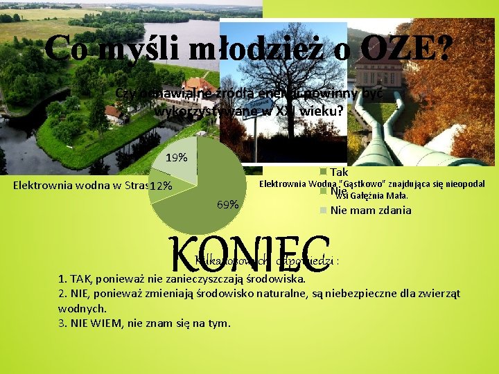 Co myśli młodzież o OZE? Czy odnawialne źródła energii powinny być wykorzystywane w XXI