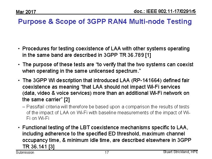 doc. : IEEE 802. 11 -17/0291 r 5 Mar 2017 Purpose & Scope of