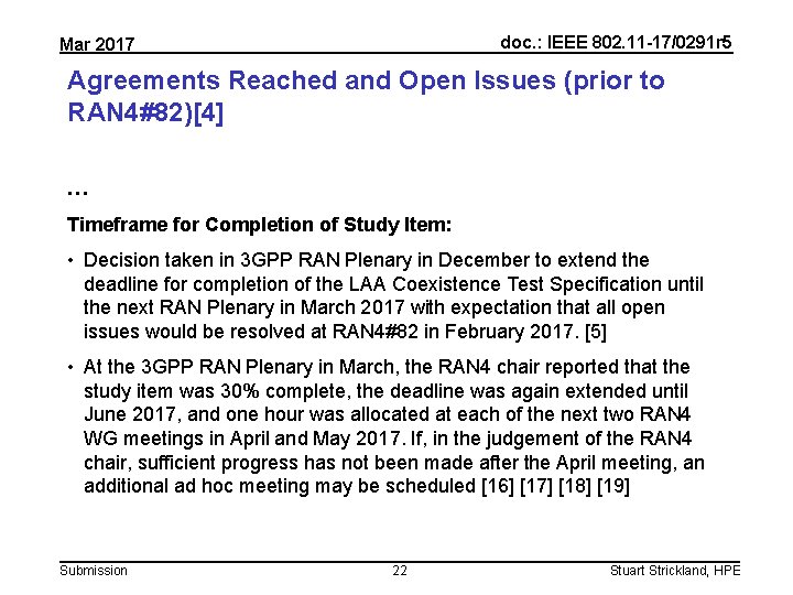 doc. : IEEE 802. 11 -17/0291 r 5 Mar 2017 Agreements Reached and Open