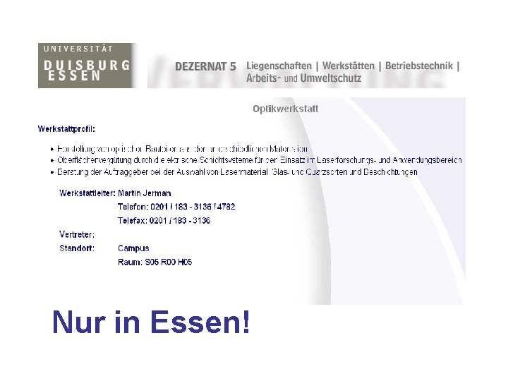 Nur in Essen! 