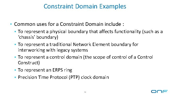 Constraint Domain Examples • Common uses for a Constraint Domain include : • To Constraint Domain Examples • Common uses for a Constraint Domain include : • To