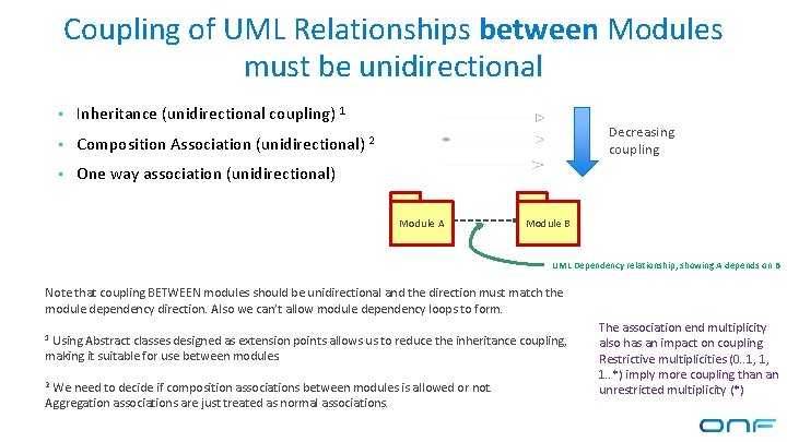 Coupling of UML Relationships between Modules must be unidirectional • Inheritance (unidirectional coupling) 1 Coupling of UML Relationships between Modules must be unidirectional • Inheritance (unidirectional coupling) 1