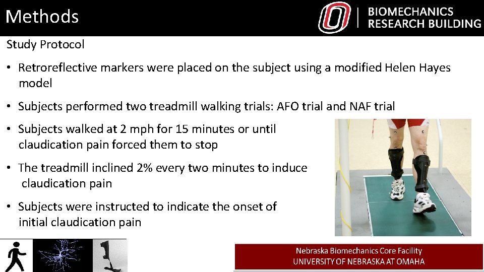 Methods Study Protocol • Retroreflective markers were placed on the subject using a modified