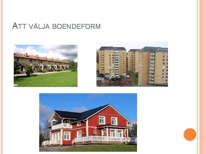 ATT VÄLJA BOENDEFORM 