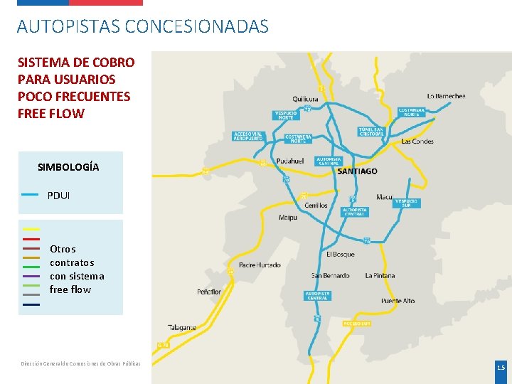 AUTOPISTAS CONCESIONADAS SISTEMA DE COBRO PARA USUARIOS POCO FRECUENTES FREE FLOW SIMBOLOGÍA PDUI Otros AUTOPISTAS CONCESIONADAS SISTEMA DE COBRO PARA USUARIOS POCO FRECUENTES FREE FLOW SIMBOLOGÍA PDUI Otros