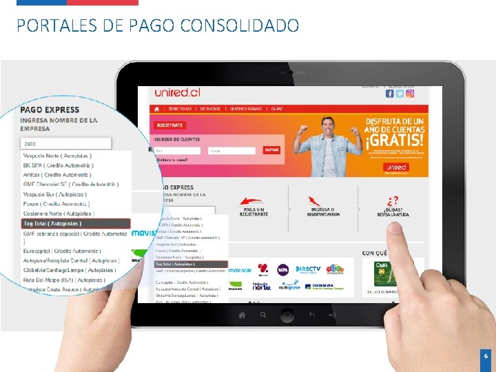 PORTALES DE PAGO CONSOLIDADO 6 PORTALES DE PAGO CONSOLIDADO 6