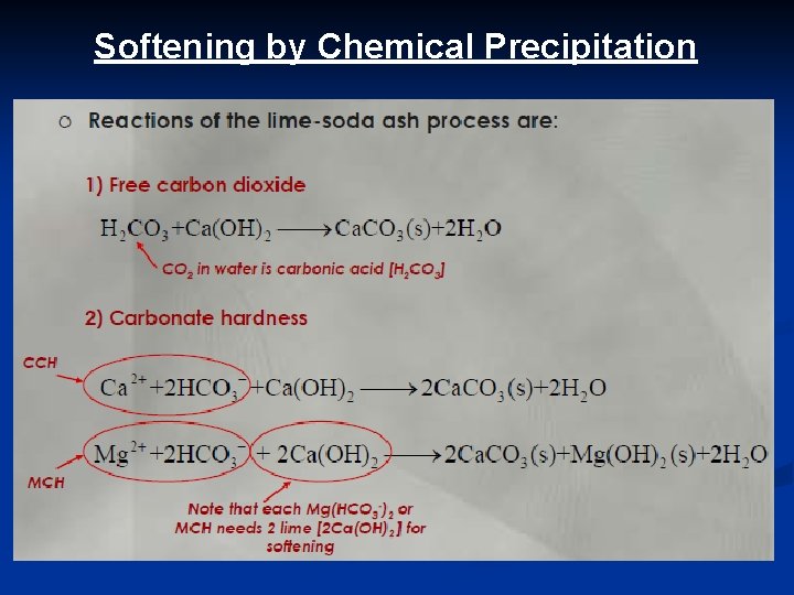 Softening by Chemical Precipitation 