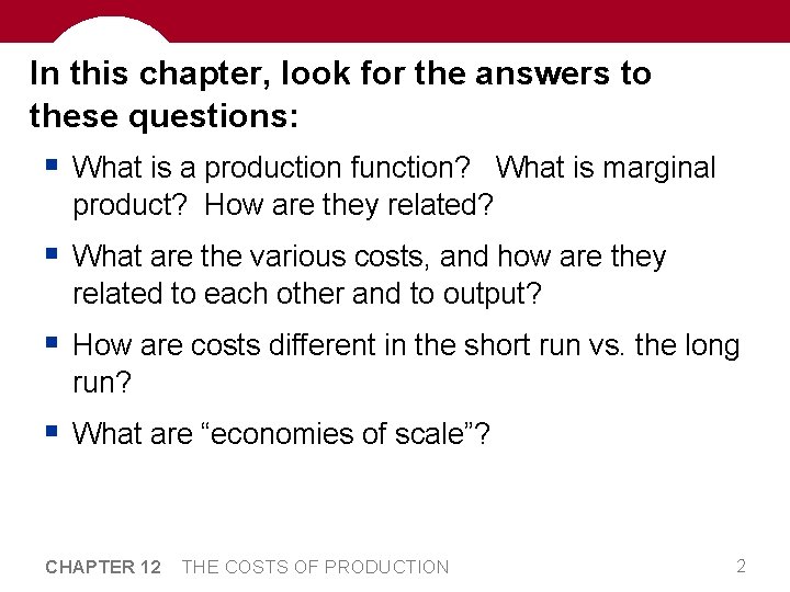 In this chapter, look for the answers to these questions: § What is a In this chapter, look for the answers to these questions: § What is a