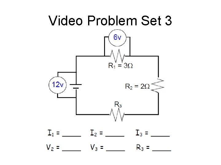 Video Problem Set 3 Video Problem Set 3