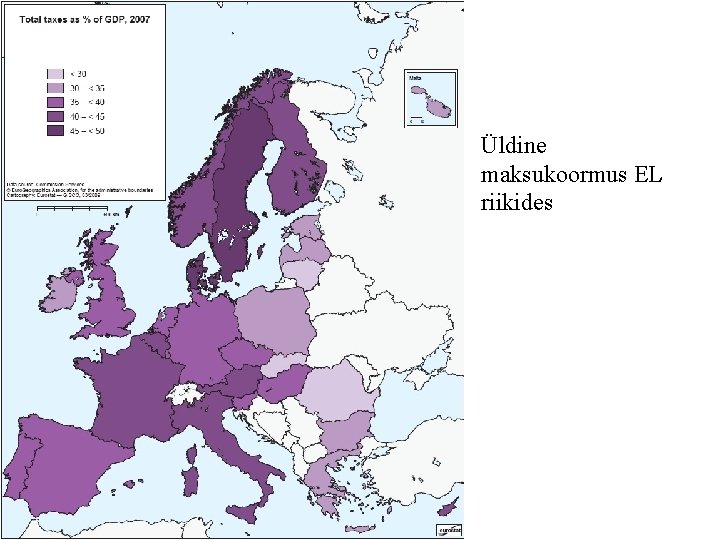 Üldine maksukoormus EL riikides 