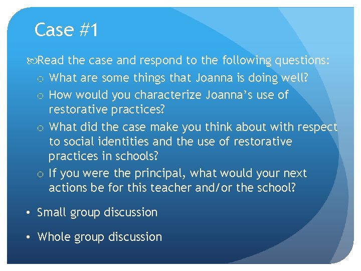 Case #1 Read the case and respond to the following questions: o What are Case #1 Read the case and respond to the following questions: o What are