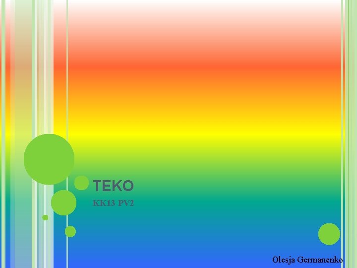 TEKO KK 13 PV 2 Olesja Germanenko 