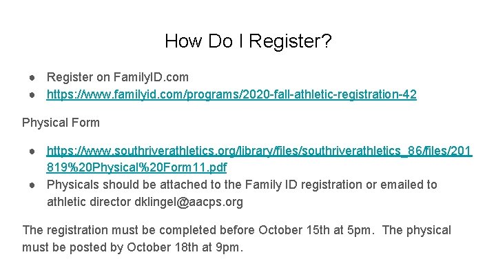 How Do I Register? ● Register on Family. ID. com ● https: //www. familyid. How Do I Register? ● Register on Family. ID. com ● https: //www. familyid.