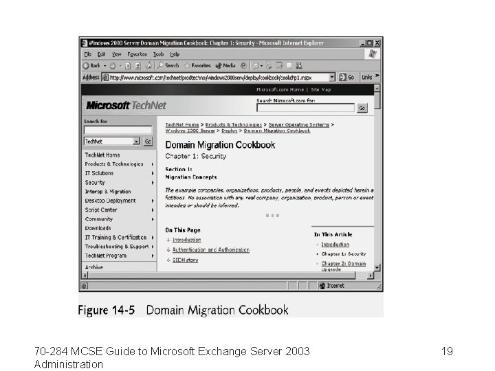 70 -284 MCSE Guide to Microsoft Exchange Server 2003 Administration 19 