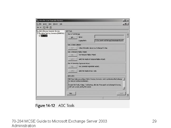 70 -284 MCSE Guide to Microsoft Exchange Server 2003 Administration 29 