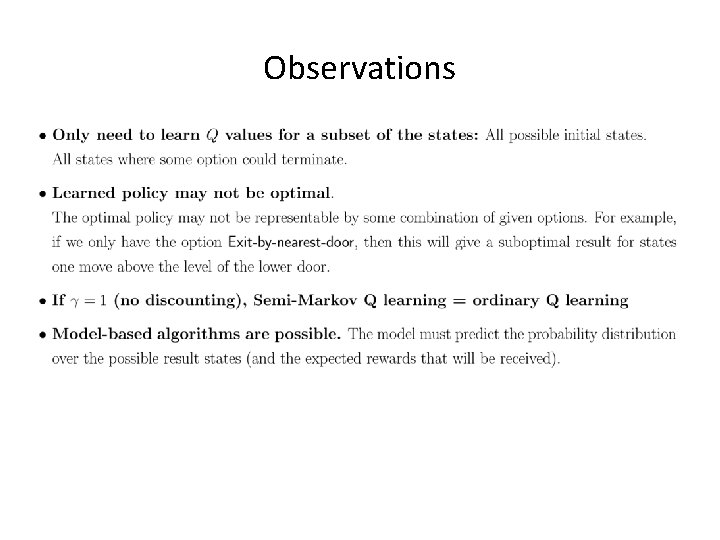 Observations 