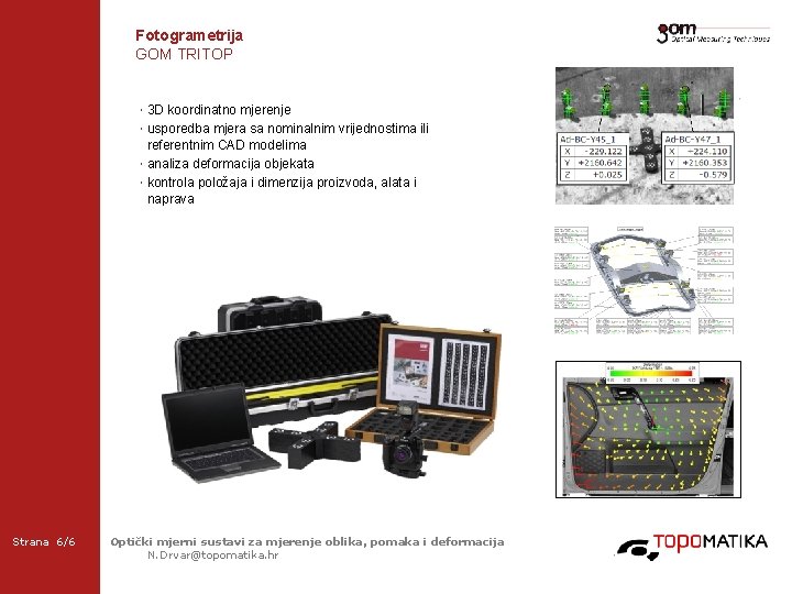 Fotogrametrija GOM TRITOP 2 -Frame Setup / Frame 1 2 -Frame Setup / Frame