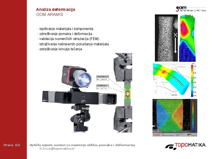 Analiza deformacija GOM ARAMIS 2 -Frame Setup / Frame 1 2 -Frame Setup /