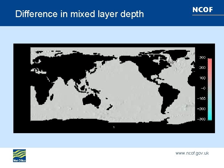 Difference in mixed layer depth www. ncof. gov. uk 