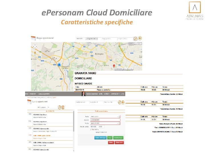 e. Personam Cloud Domiciliare Caratteristiche specifiche 