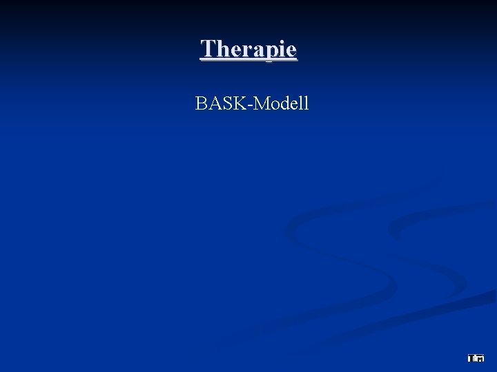 Therapie BASK-Modell 