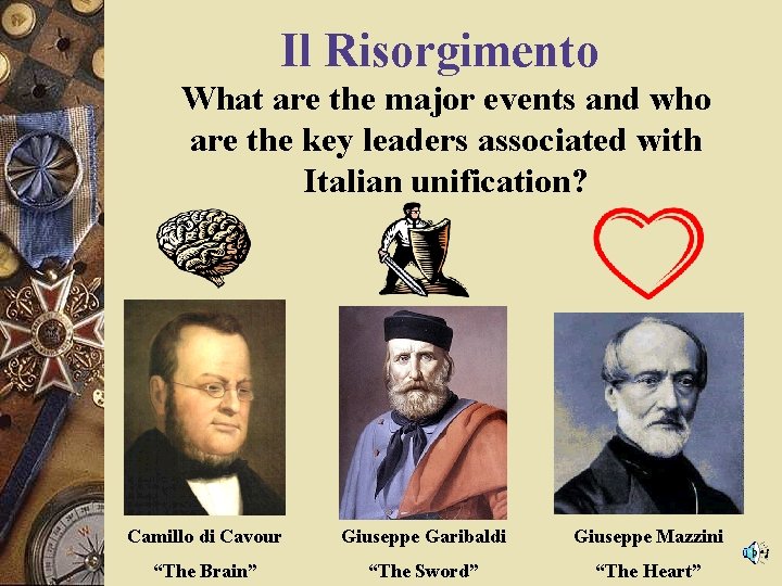 Il Risorgimento What are the major events and who are the key leaders associated Il Risorgimento What are the major events and who are the key leaders associated