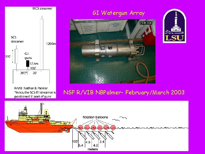 GI Watergun Array NSF R/VIB NBPalmer- February/March 2003 