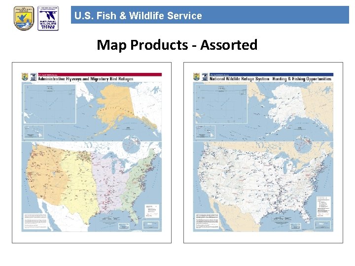 U. S. Fish & Wildlife Service Map Products - Assorted 