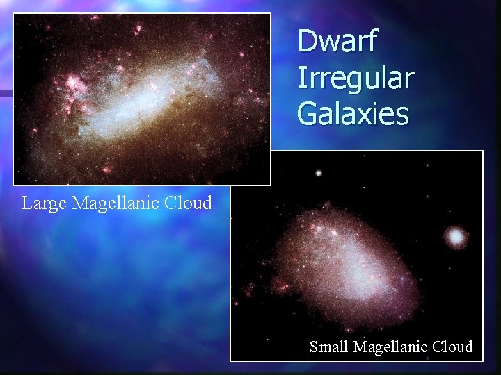 Dwarf Irregular Galaxies Large Magellanic Cloud Small Magellanic Cloud 