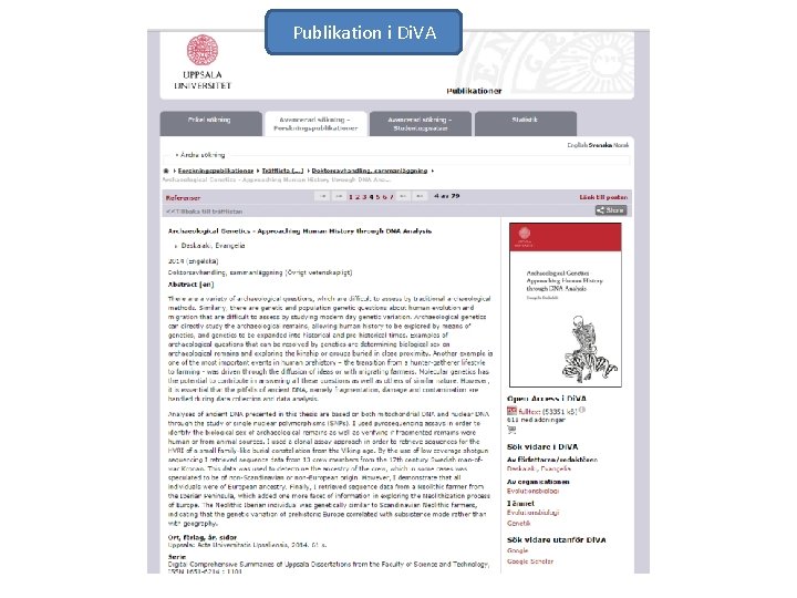 Publikation i Di. VA 