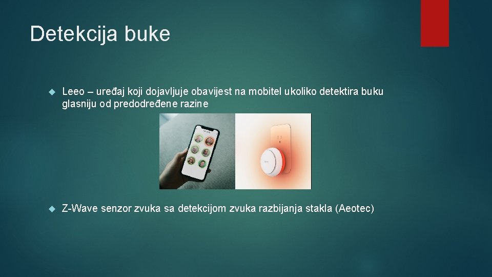 Detekcija buke Leeo – uređaj koji dojavljuje obavijest na mobitel ukoliko detektira buku glasniju