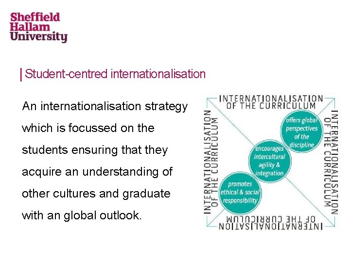 Student-centred internationalisation An internationalisation strategy which is focussed on the students ensuring that they