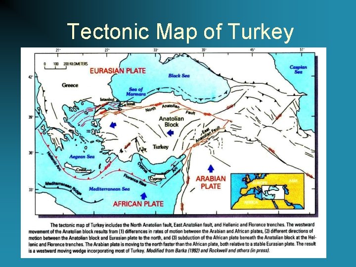 Tectonic Map of Turkey 