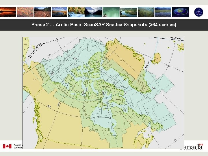 Phase 2 - - Arctic Basin Scan. SAR Sea-Ice Snapshots (364 scenes) 