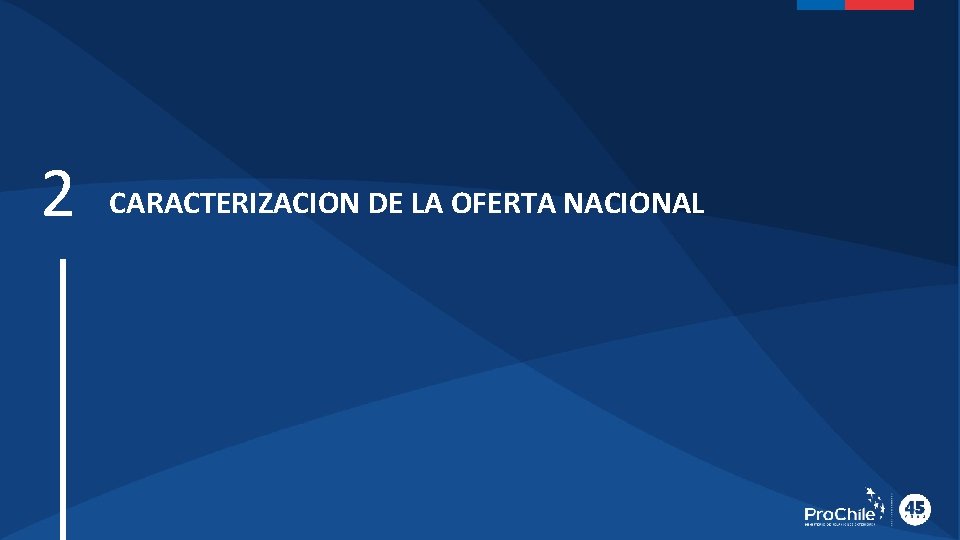 2 CARACTERIZACION DE LA OFERTA NACIONAL 