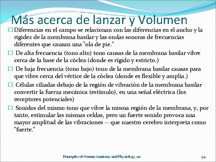 Más acerca de lanzar y Volumen � Diferencias en el campo se relacionan con