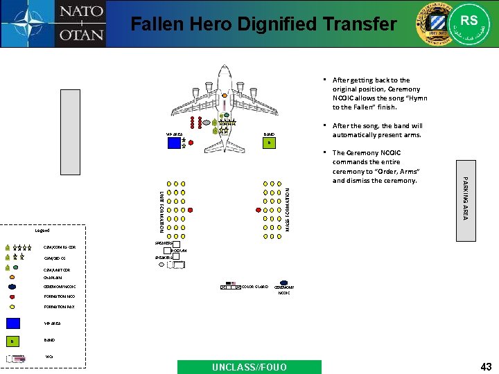 Fallen Hero Dignified Transfer • After getting back to the original position, Ceremony NCOIC
