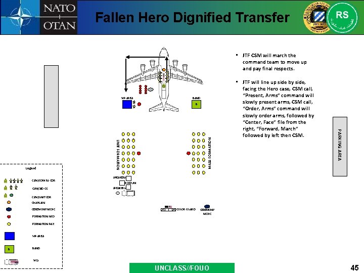 Fallen Hero Dignified Transfer • JTF CSM will march the command team to move