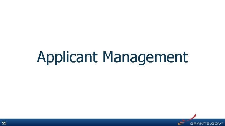 Applicant Management 55 