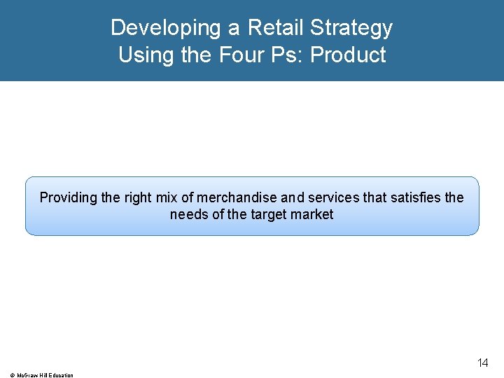 Developing a Retail Strategy Using the Four Ps: Product Providing the right mix of