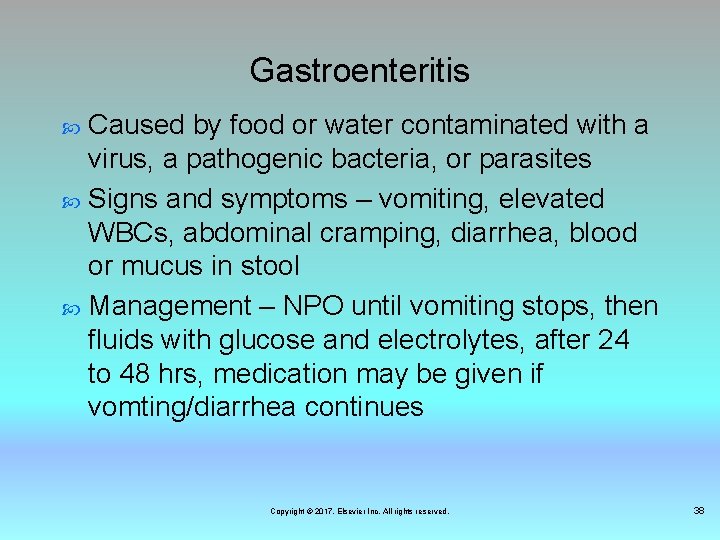 Gastroenteritis Caused by food or water contaminated with a virus, a pathogenic bacteria, or