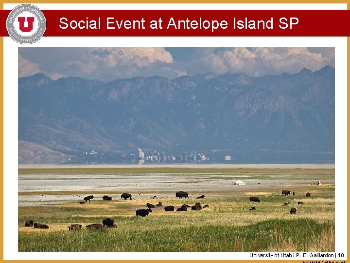 Social Event at Antelope Island SP University of Utah | P. -E. Gaillardon |