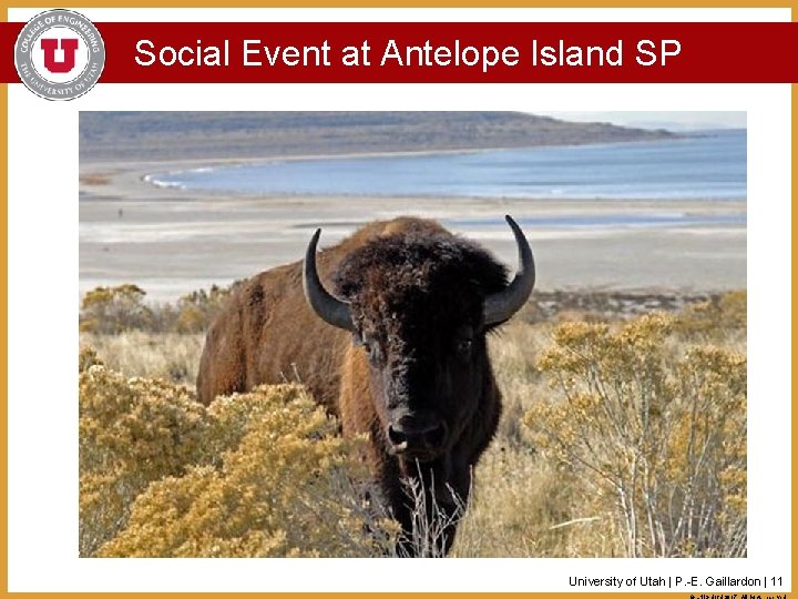 Social Event at Antelope Island SP University of Utah | P. -E. Gaillardon |