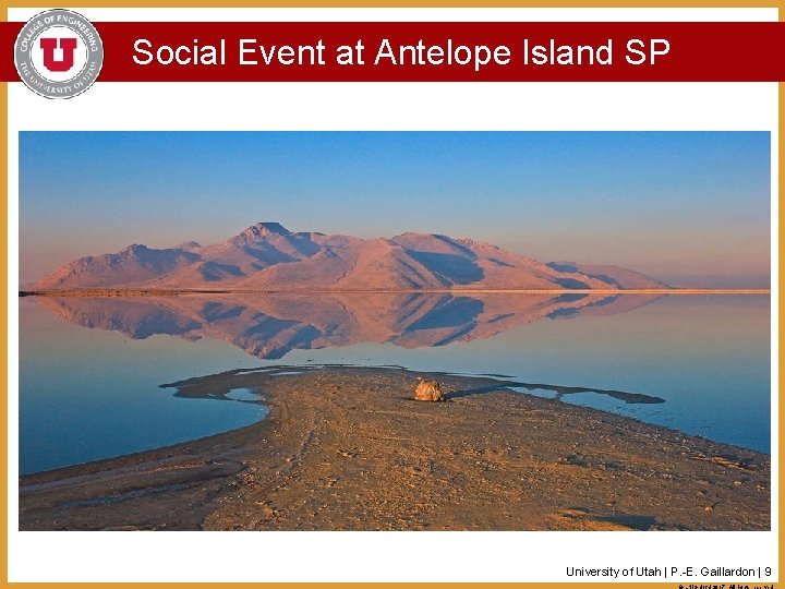 Social Event at Antelope Island SP University of Utah | P. -E. Gaillardon |