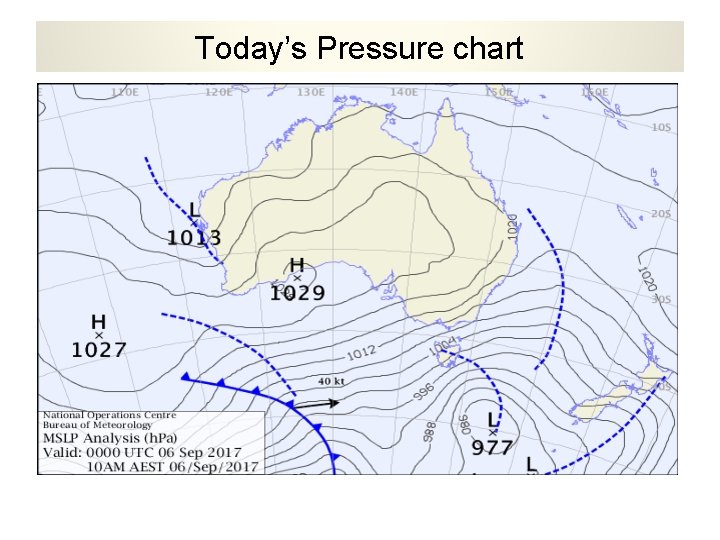 Today’s Pressure chart 